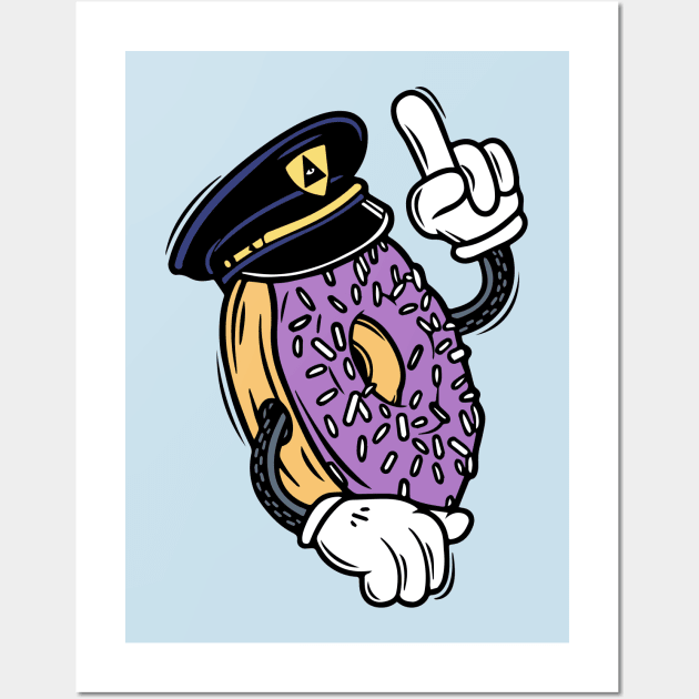 donut cop Wall Art by lipsofjolie